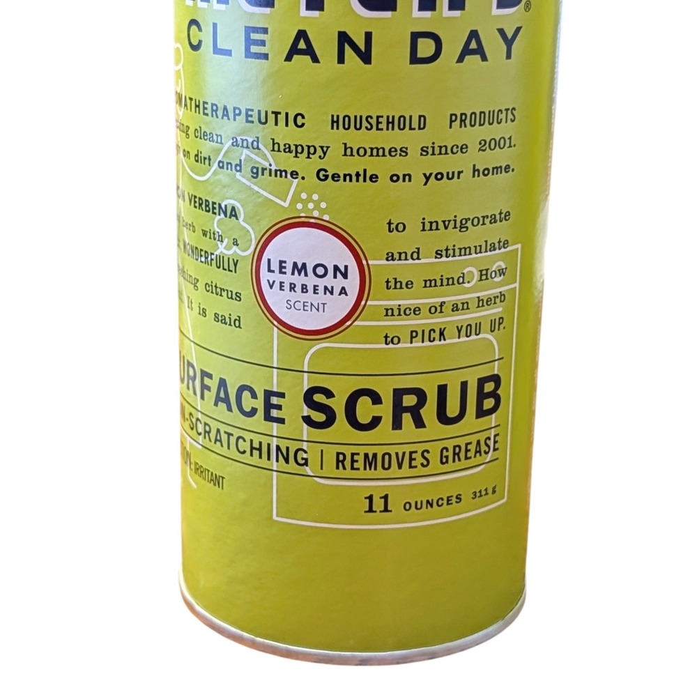 Mrs. Meyer's Lemon Verbana Scent Surface Scrub 11 oz 2 Pack Non-Scratching - Picture 2 of 8